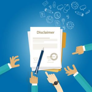 disclaimer contract document signed paper legal disclaimer - disclaimer 300x300 - Disclaimer